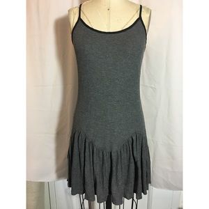 Knit rib jersey dress